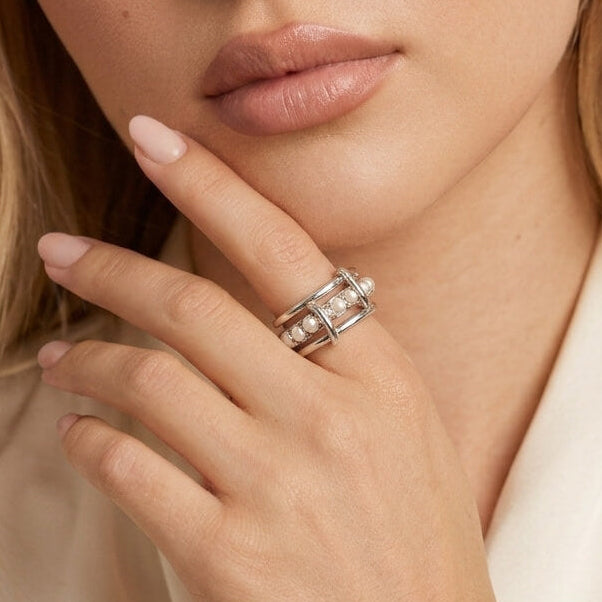 Pearl Ring - Silver