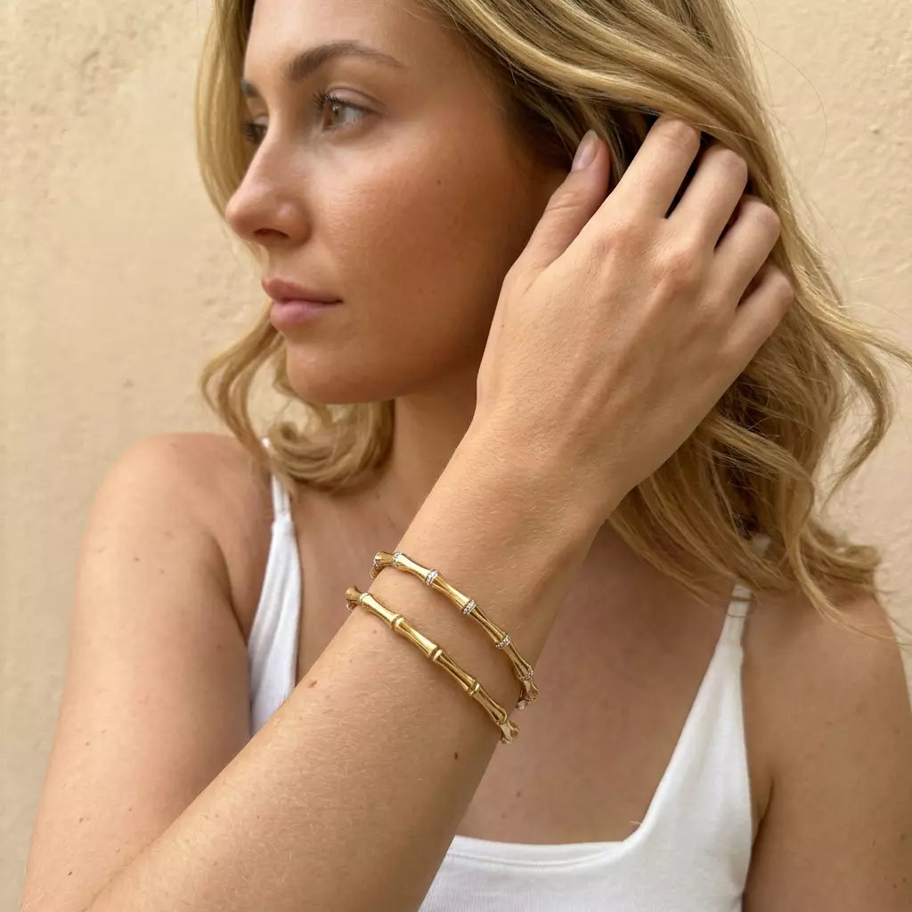 Bamboo Hinged Bangle