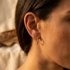 Beaded Hoop Earrings