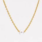 Dainty Single Pearl Slide Necklaces
