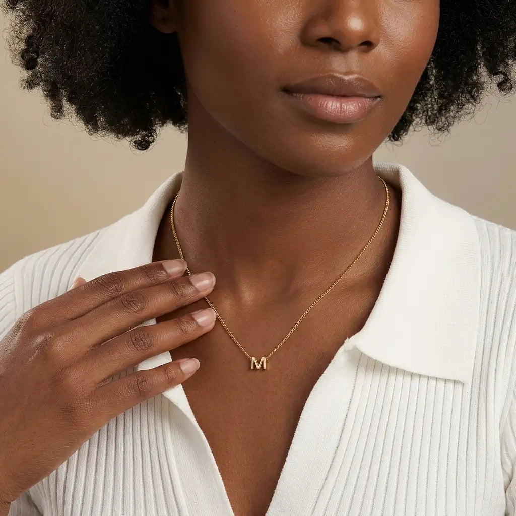 Dainty Initial Letter Necklaces