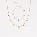 Rainbow Drop Bracelets+Necklace | Jewelry Set