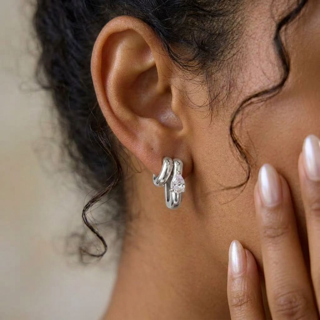 Noval Earrings‑Silver