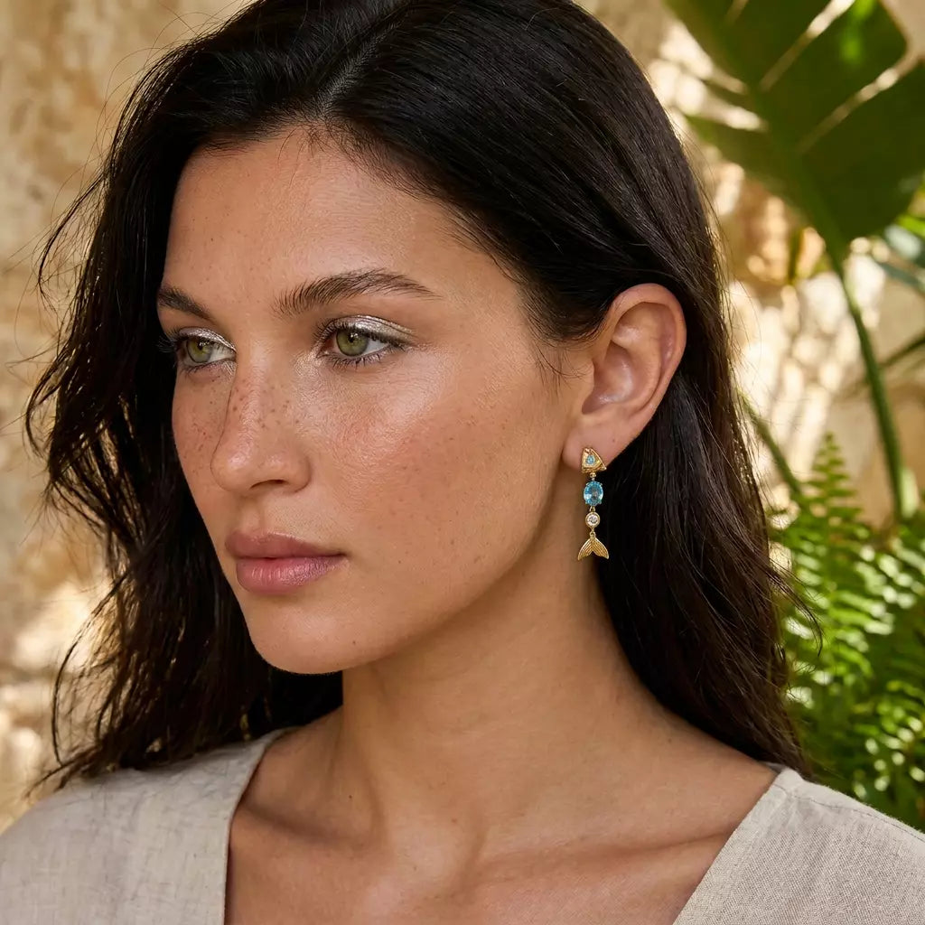 Kyma Earrings‑Blue