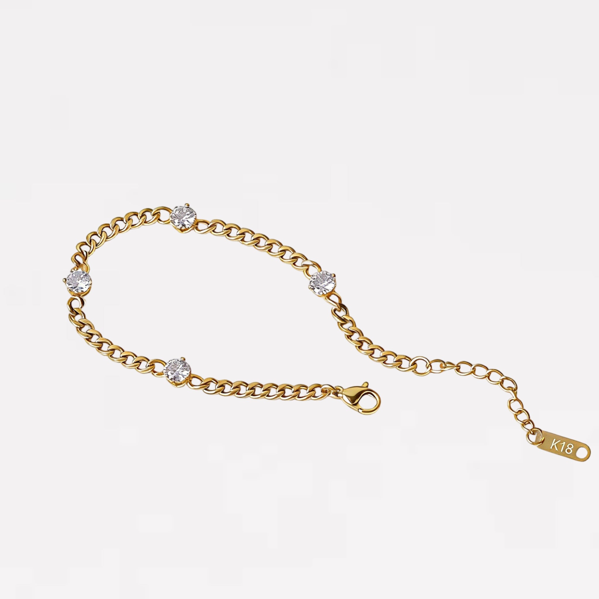 Curb Zircon Bracelet
