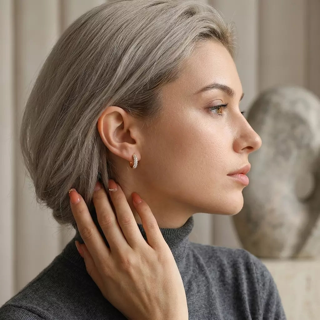 Zora Pavé Earrings