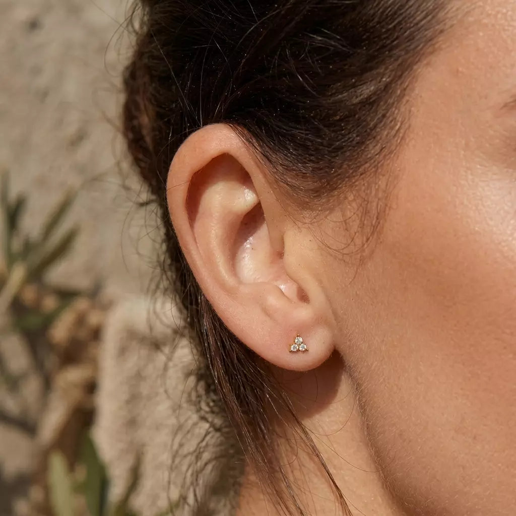 Lira Clover Stud Earrings