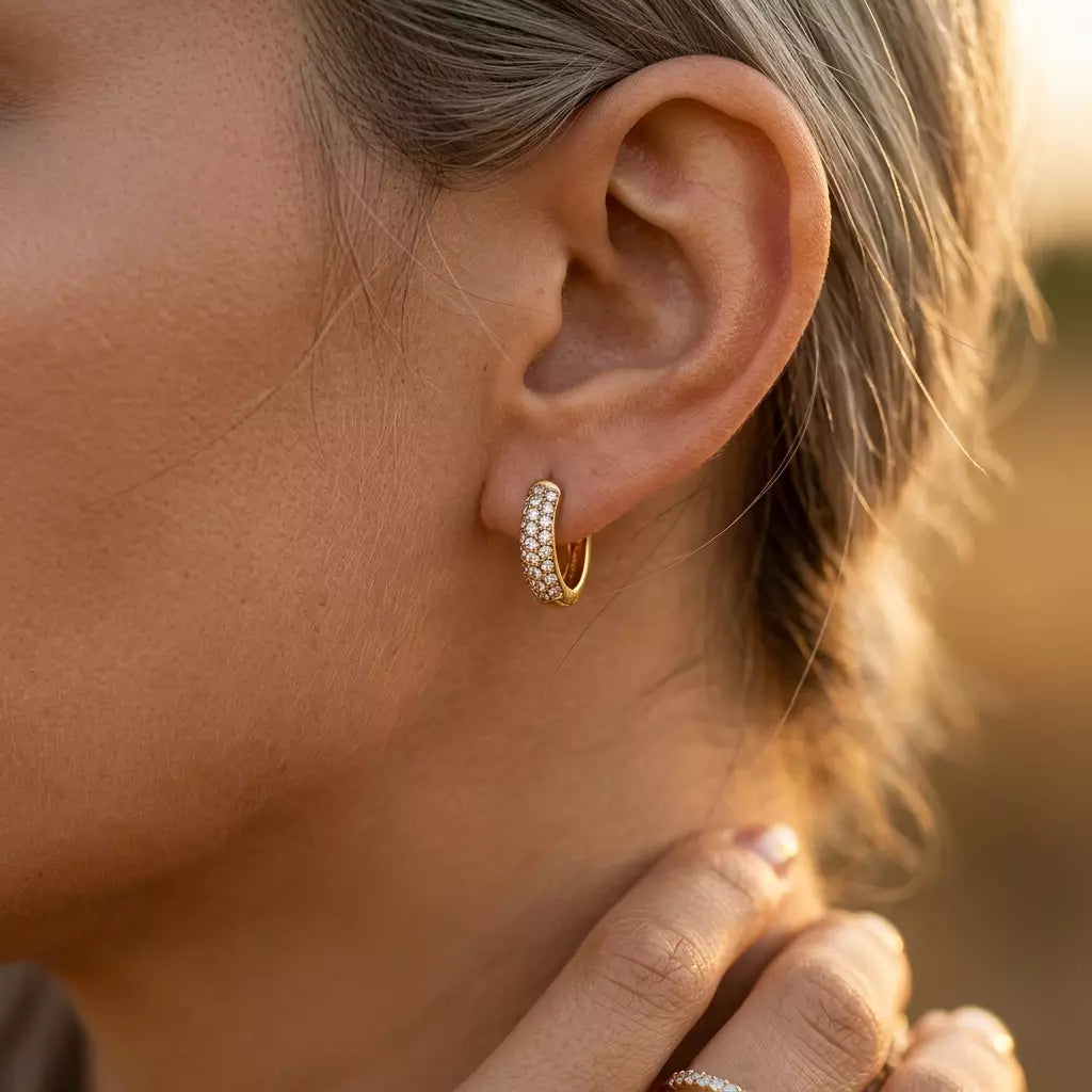 Zora Pavé Earrings