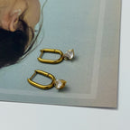 Amour Heart Hoop Earrings