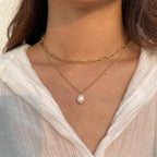 Aura Pearl Layered Necklace