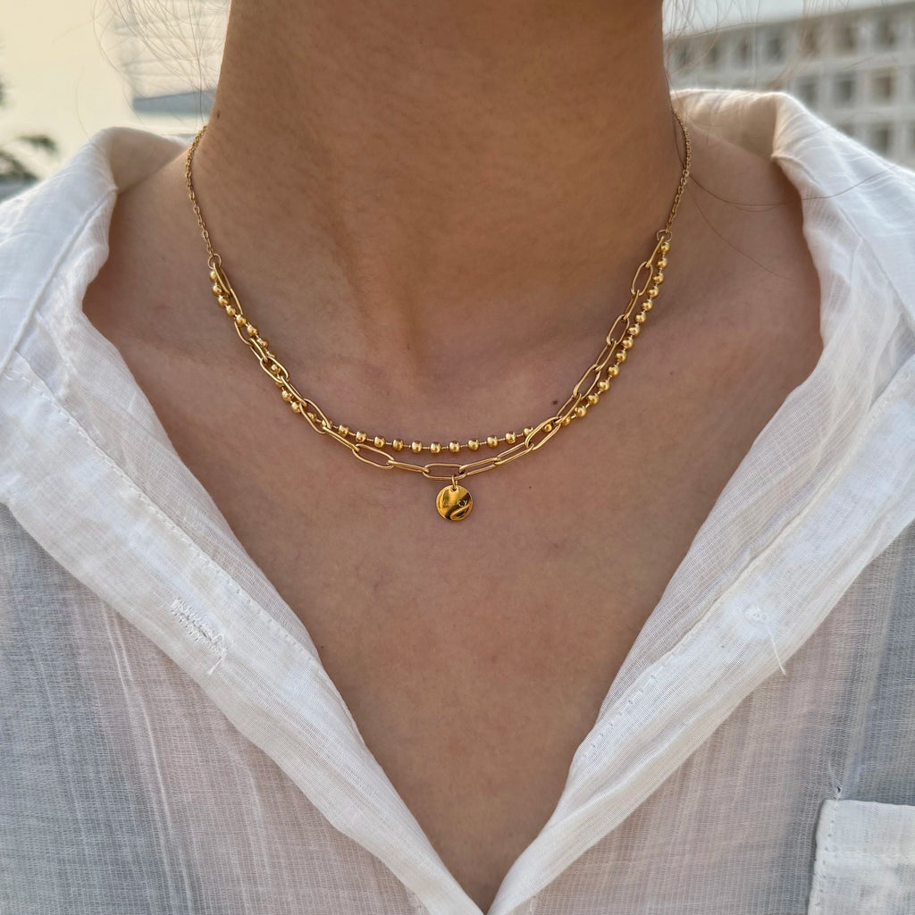 Lucky Charm Layered Station Necklaces