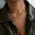 Bold Watch Link Choker Necklaces