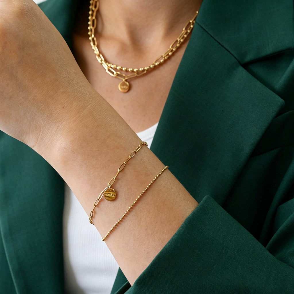 Lucky Charm Layered Station Necklaces