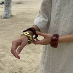 Honey Amber Resin Bangle