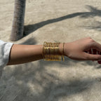 Layer Wire Gold Cuff Bangle