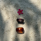 Amber Swirl Resin Bangle