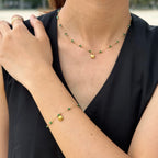 Emerald Crystal Shell Necklaces
