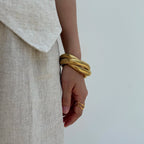 Triple Coil Snake Bangle