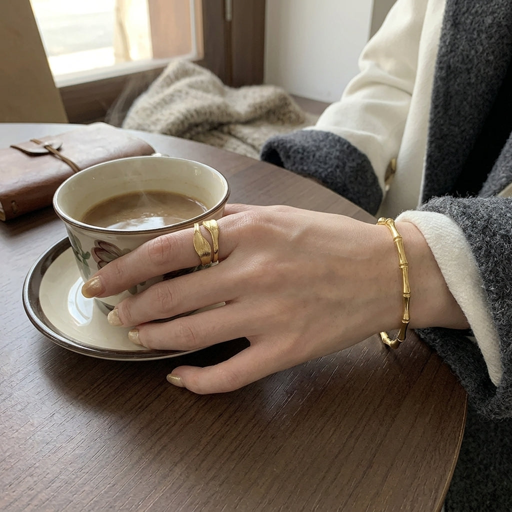 Bamboo Hinged Bangle