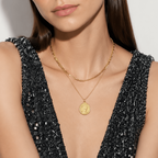 Queen Elizabeth Coin Layered Necklaces