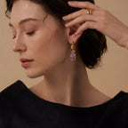 Dusk Amethyst Bell Earrings