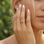 Emerald Drop Ring