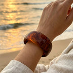 Honey Amber Resin Bangle