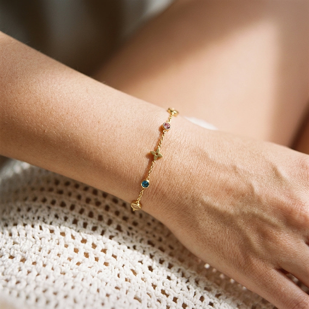 Clover Gem Bracelet