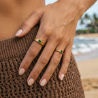 Emerald Drop Ring