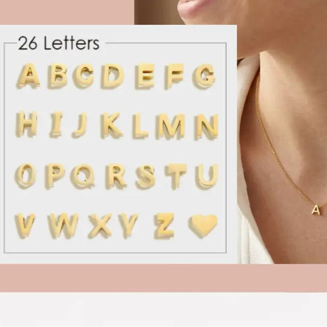 Dainty Initial Letter Necklaces