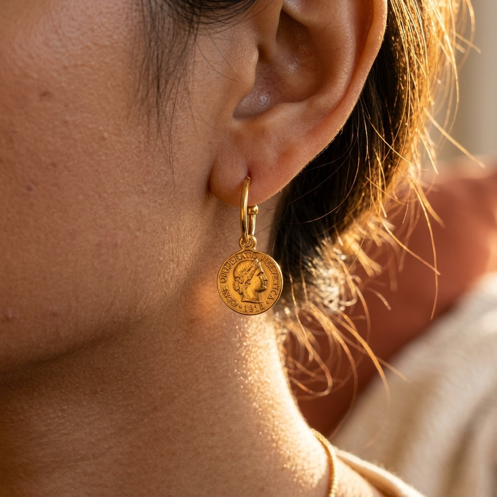 Vintage Coin Earrings