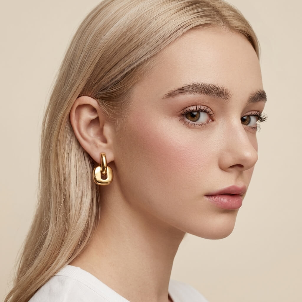 Torin Earrings‑Gold