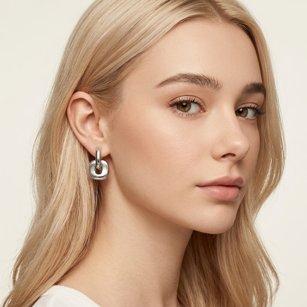 Torin Earrings‑Silver