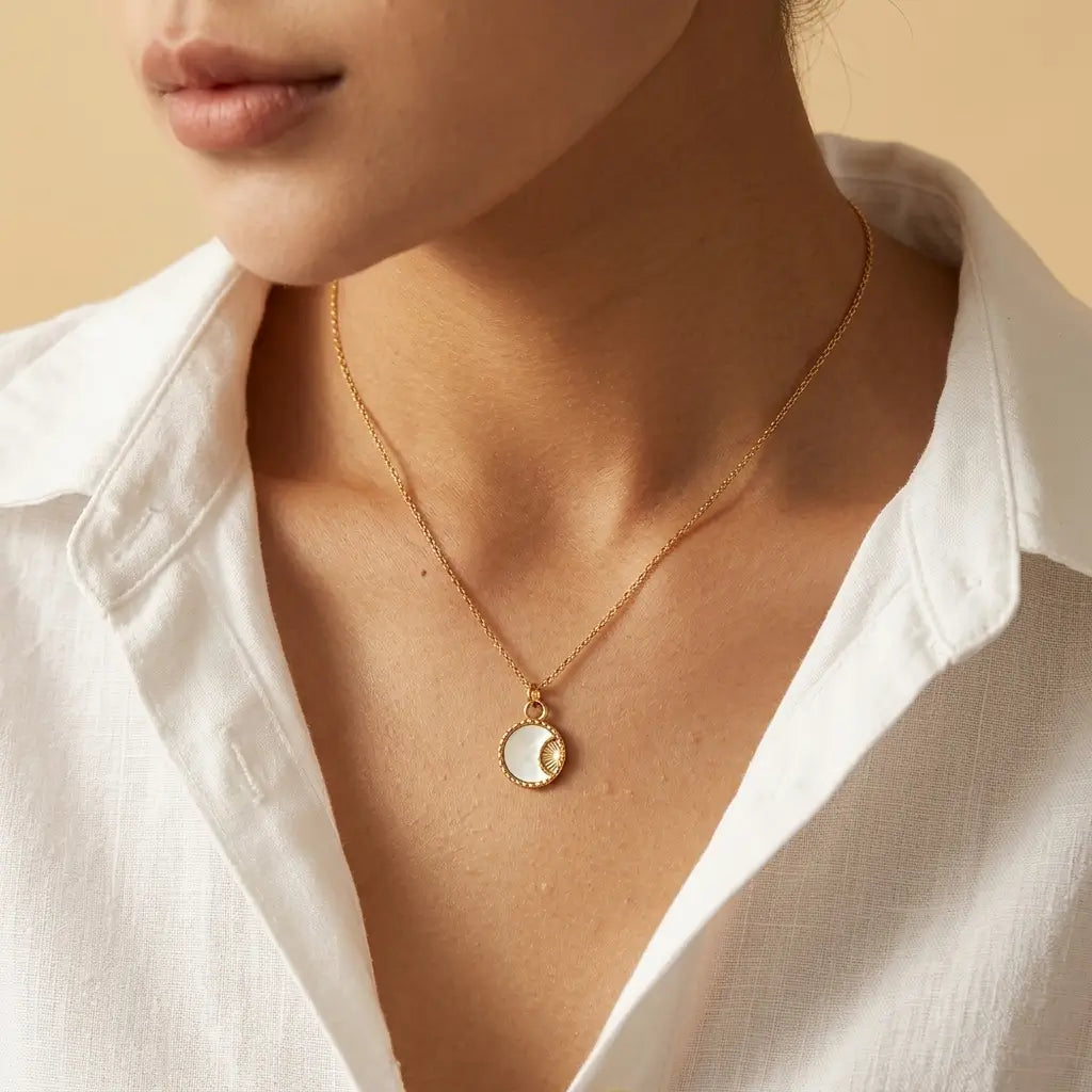 Sunrise Shell Medallion Necklaces