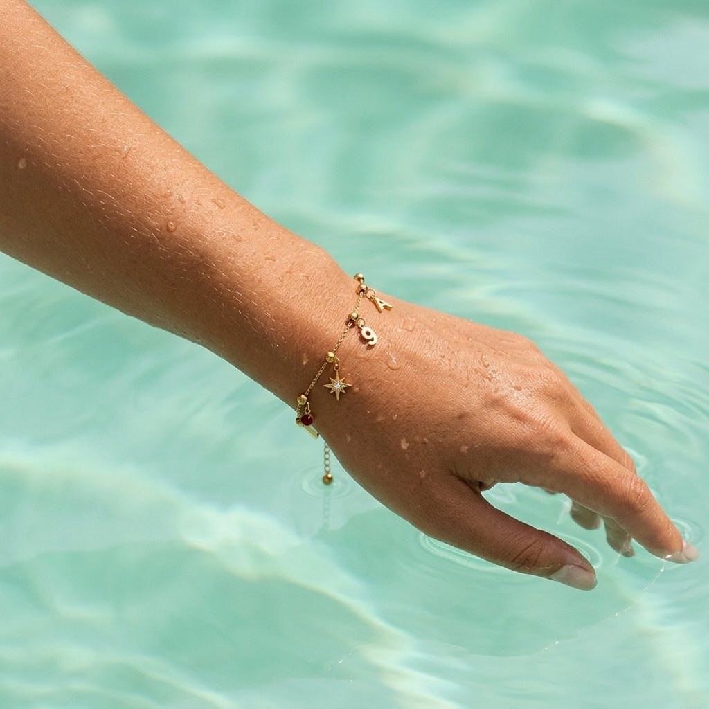 Slider Pull Blank Gold Bracelet (Chain Only)