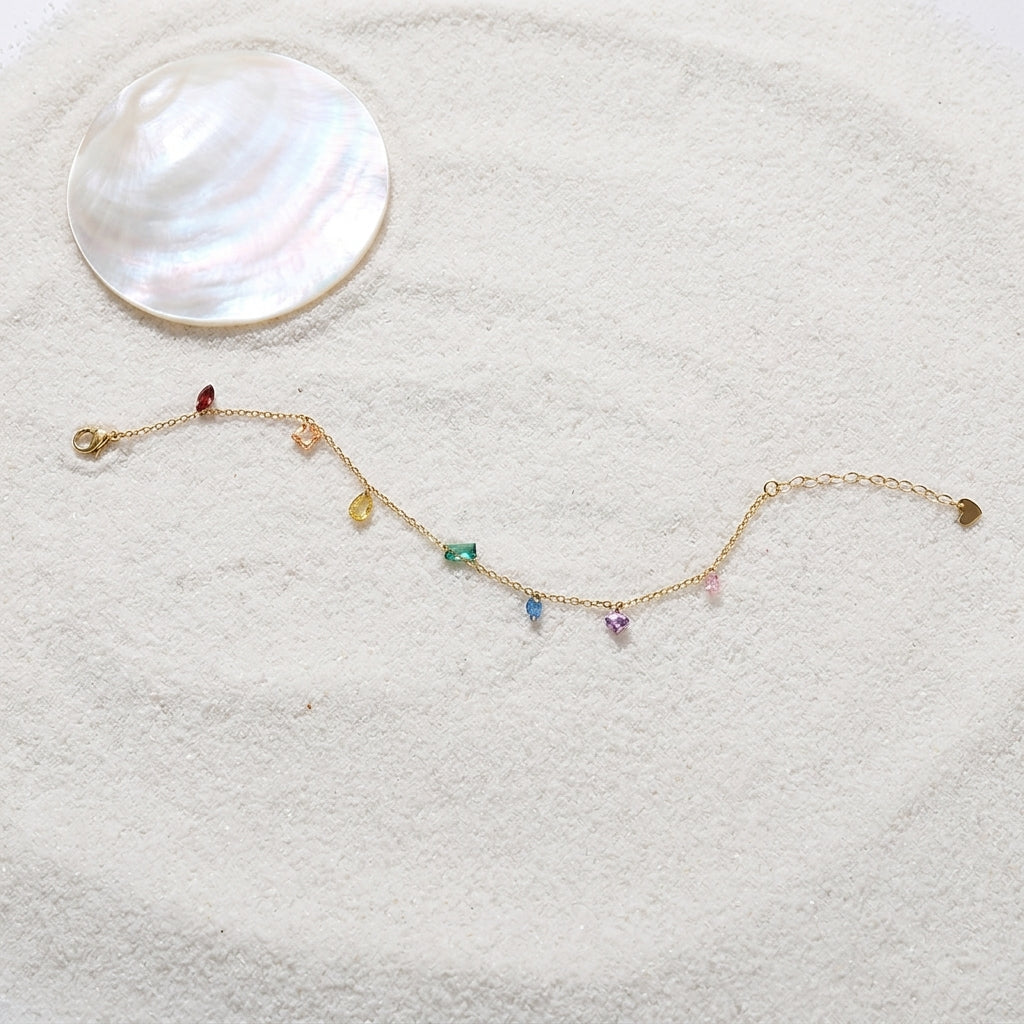Rainbow Drop Bracelet