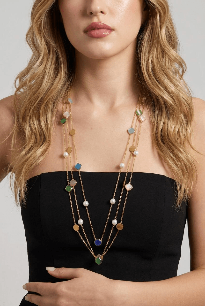 Lumina Necklace‑Pink