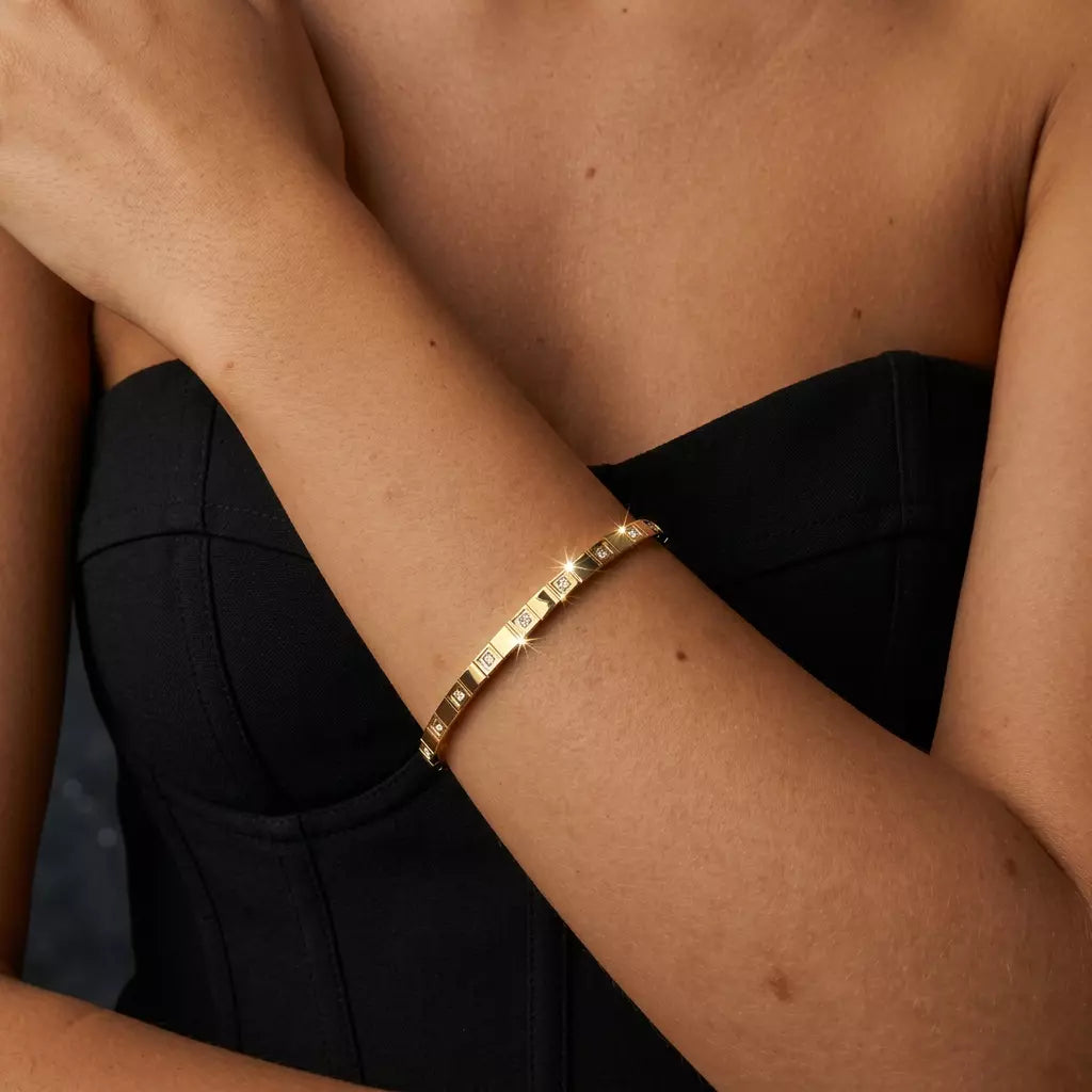 Geo Zircon Bangle