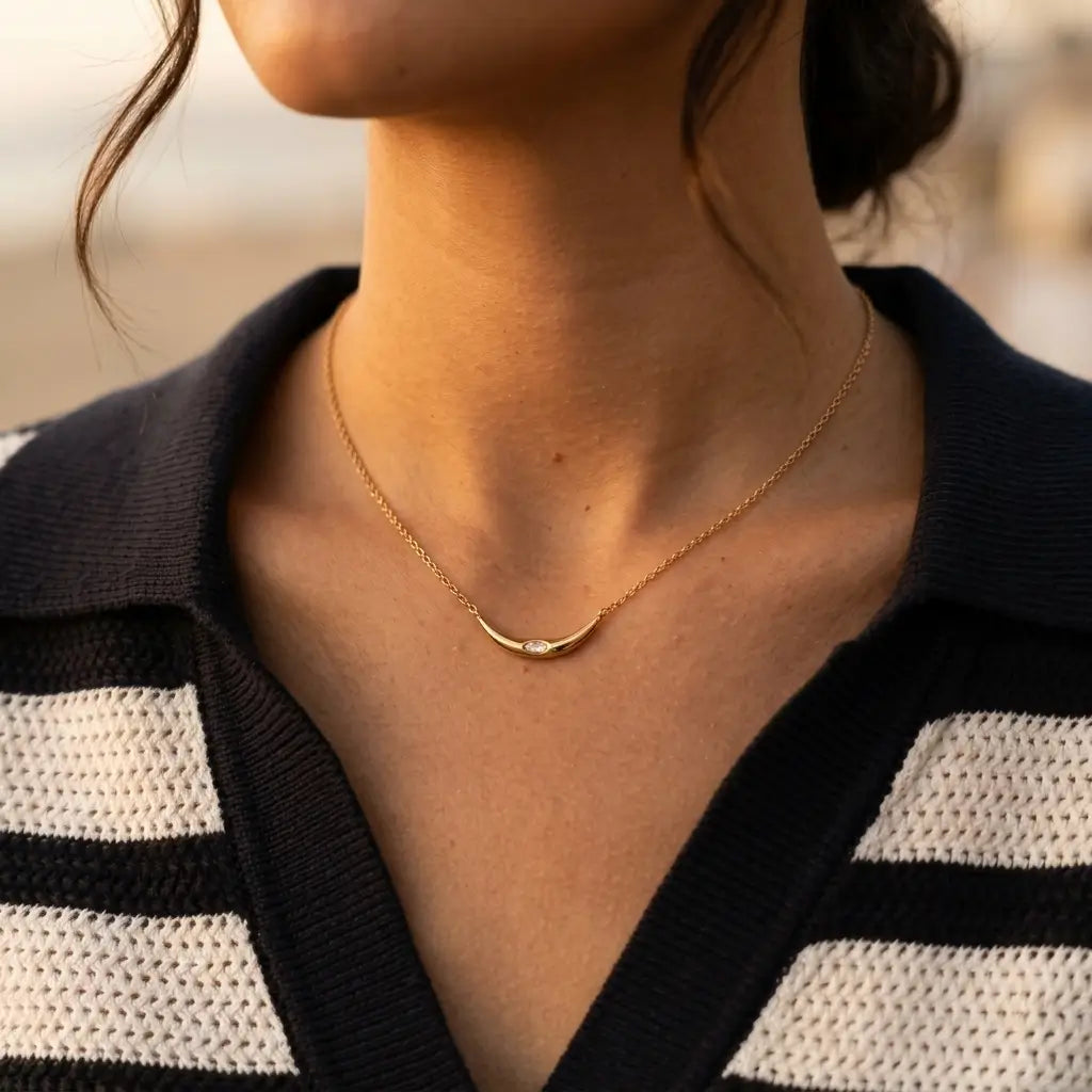 Curved Bar Necklaces