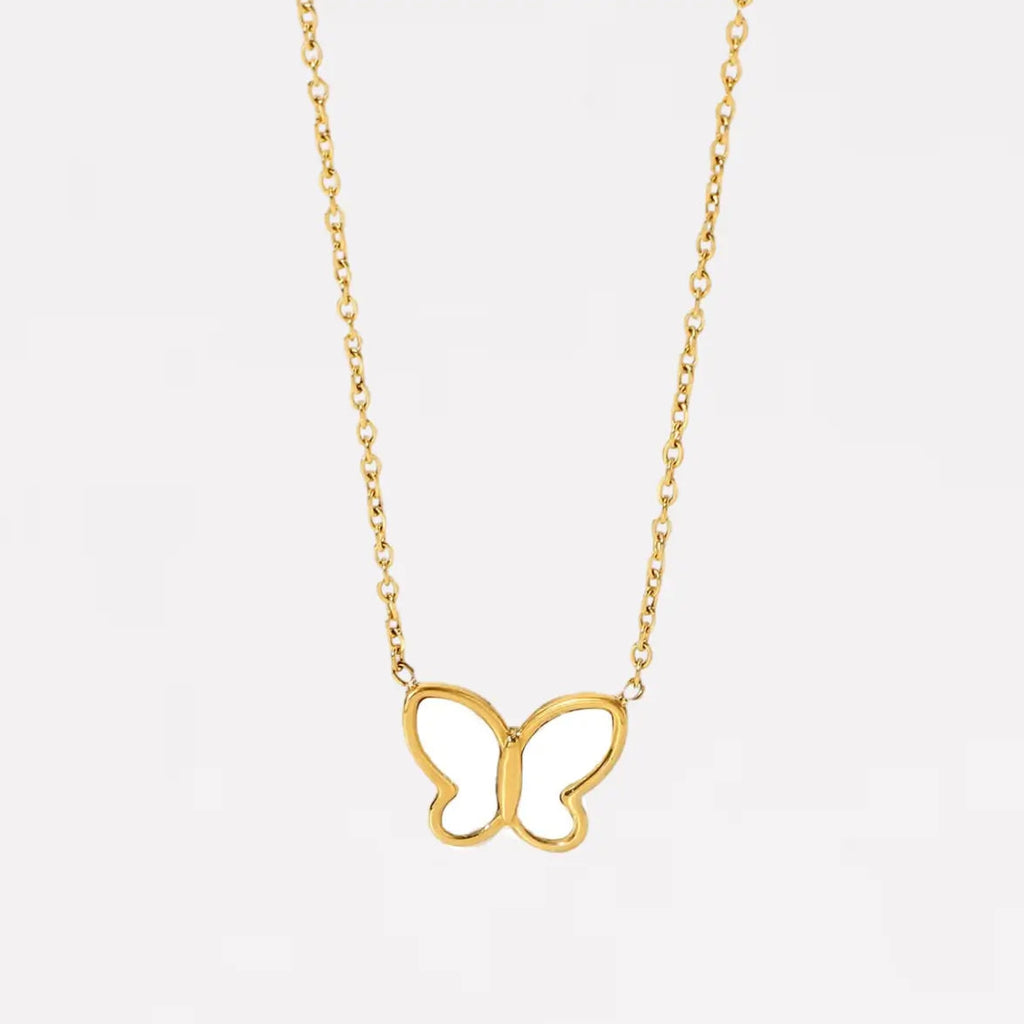 Pearl Butterfly Necklaces