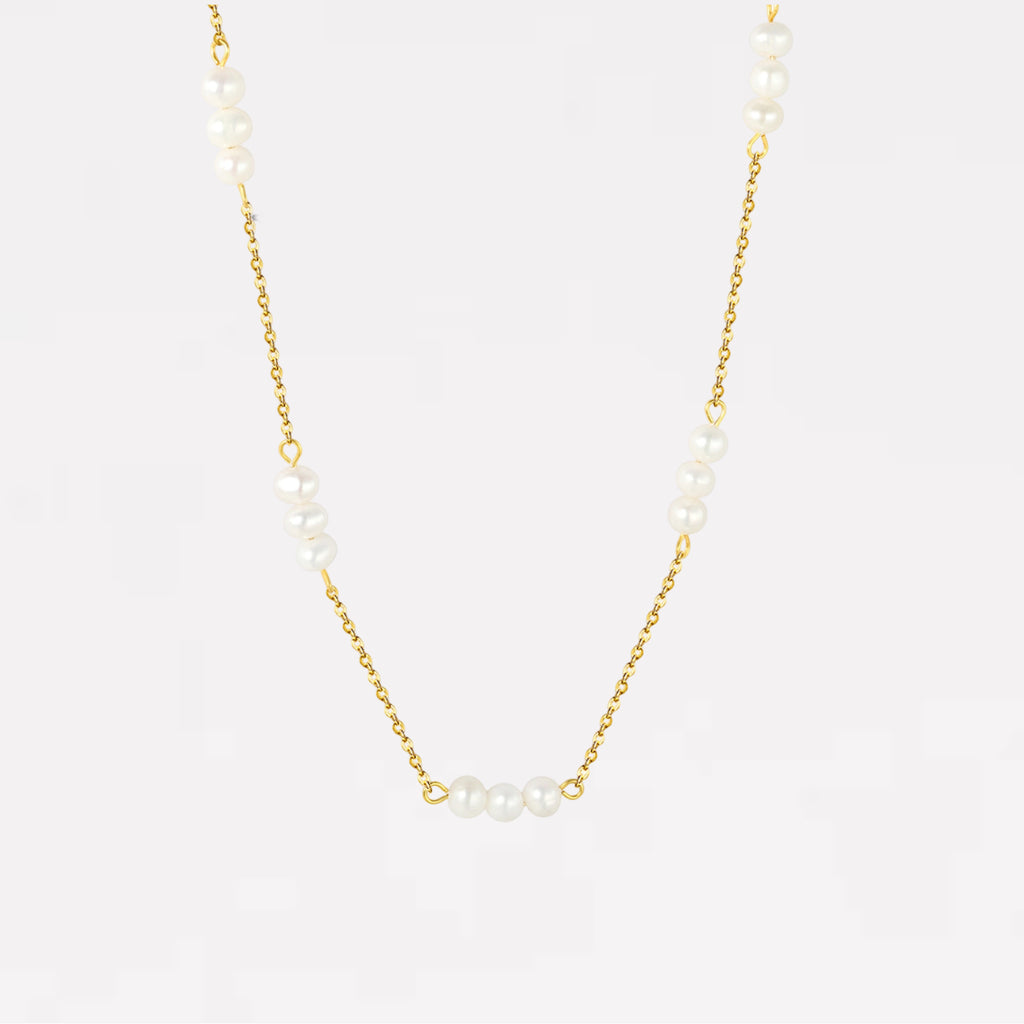 Freshwater Pearl Station Necklaces