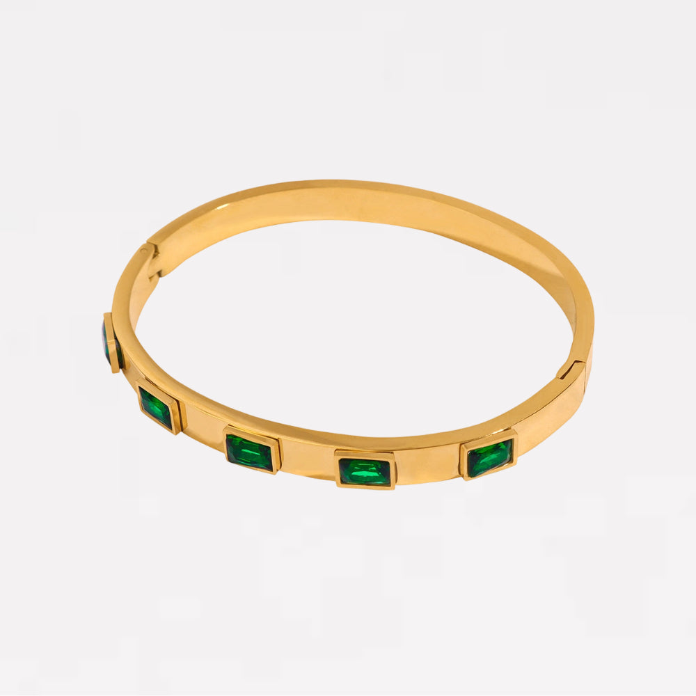 Emerald Glow Bangle