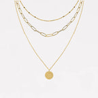 "Carpe Diem" 3-Layered Gold Necklaces