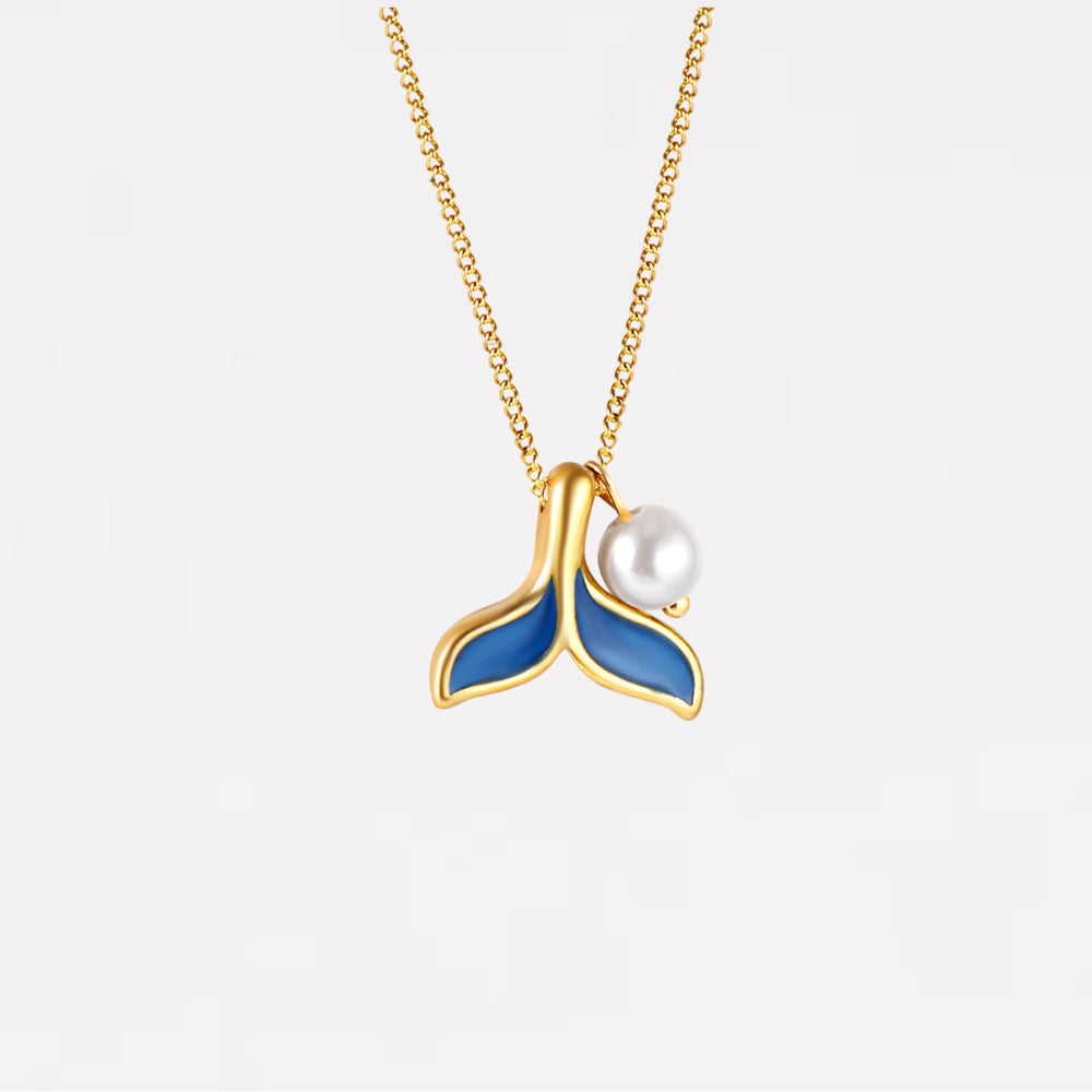 Whale Tail Pearl Necklaces