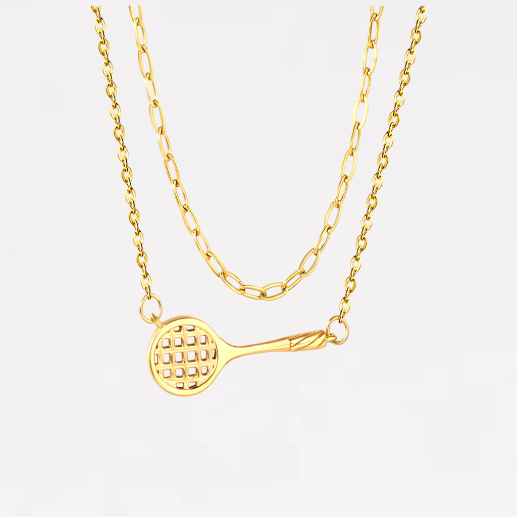 Tennis Racket Layered Necklaces