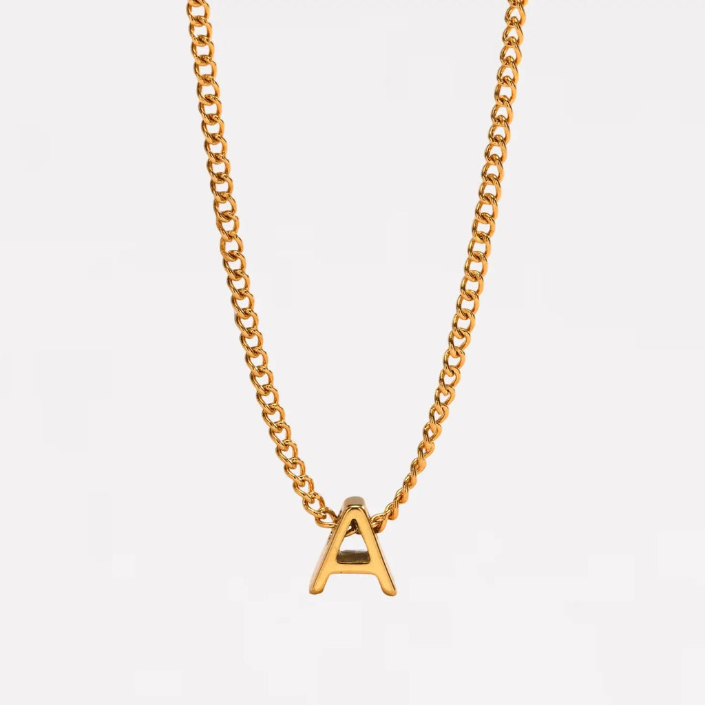 Dainty Initial Letter Necklaces