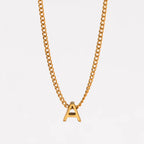 Dainty Initial Letter Necklaces