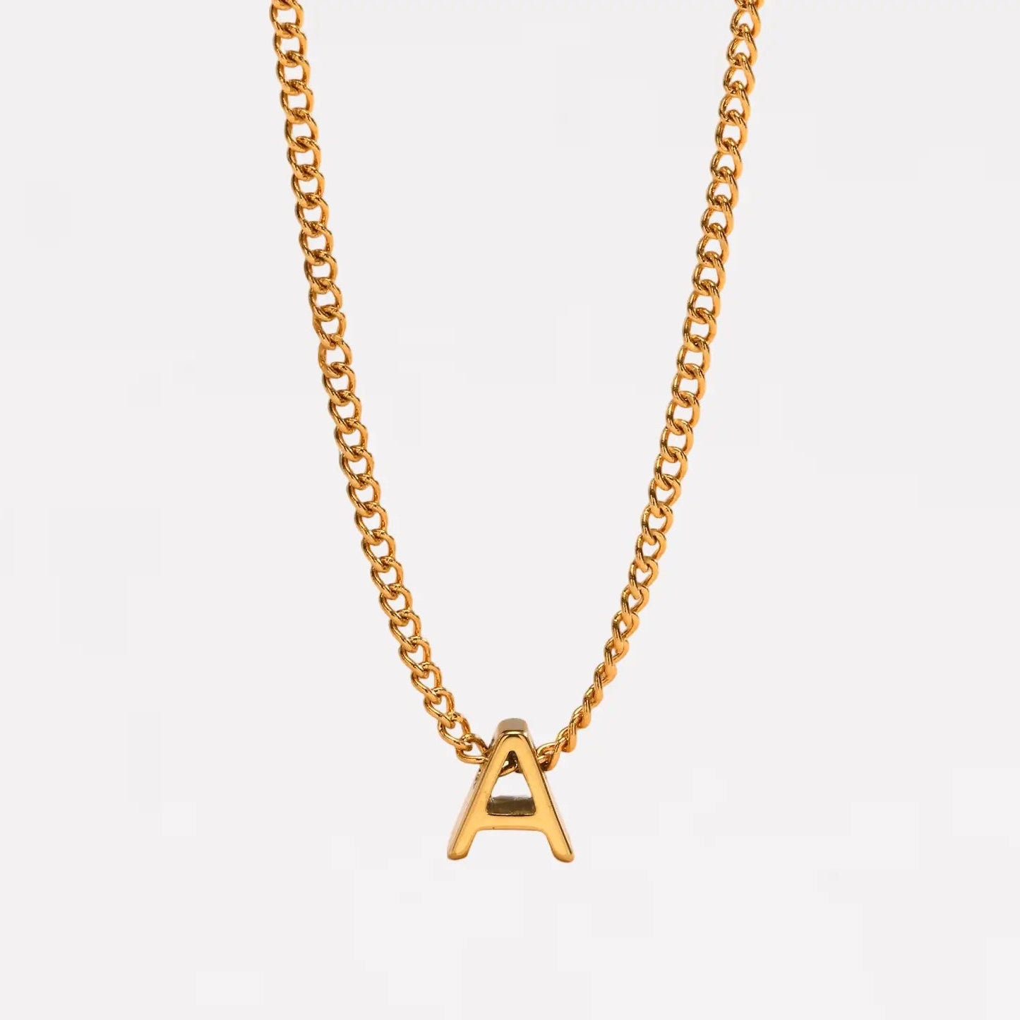 Dainty Initial Letter Necklaces