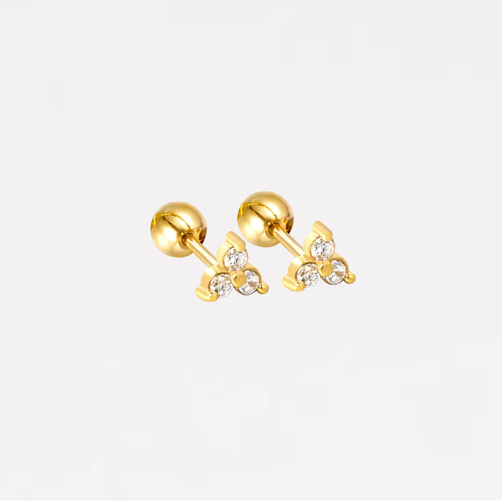 Lira Clover Stud Earrings