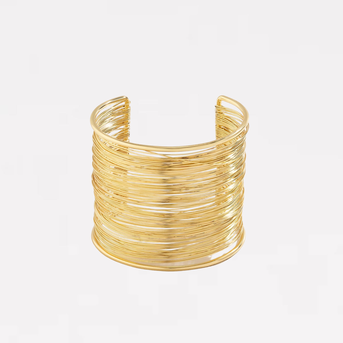 Layer Wire Gold Cuff Bangle